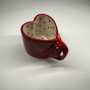 Red Heart Shaped Coffee Mug